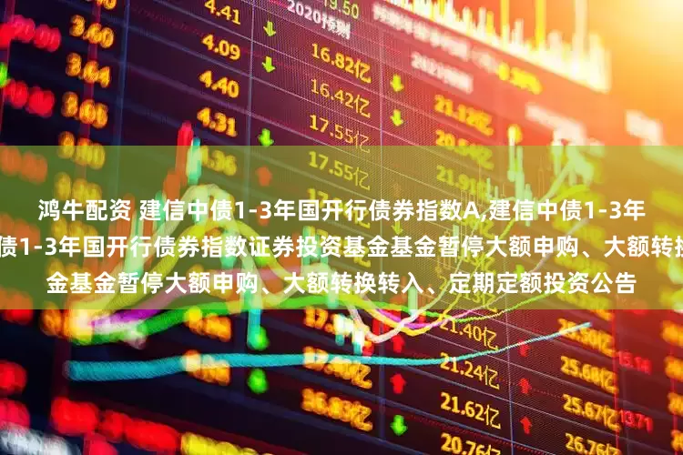 鸿牛配资 建信中债1-3年国开行债券指数A,建信中债1-3年国开行债券指数C: 建信中债1-3年国开行债券指数证券投资基金基金暂停大额申购、大额转换转入、定期定额投资公告